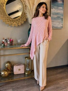 Anne Klein Light Pink Knit Pullover